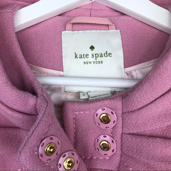 Kate Spade Pink Etta Wool Coat - Picture 6 of 8
